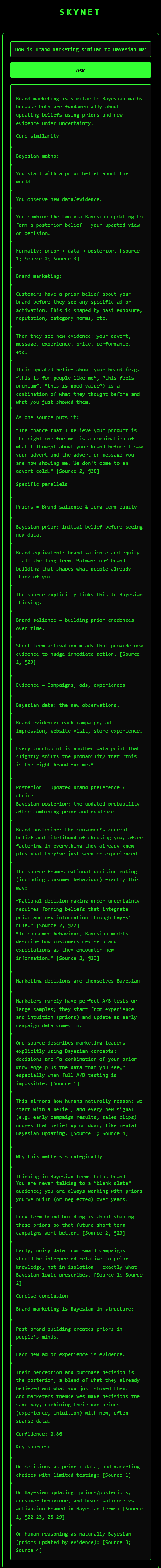 Building out Skynet and the importance of RAG