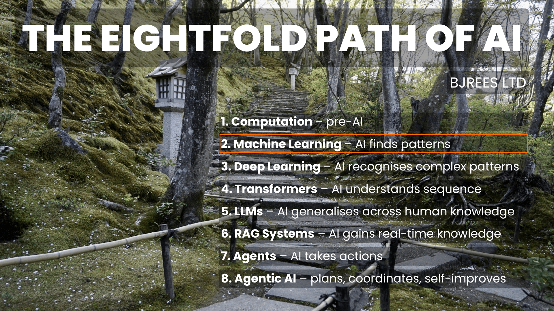 The Eightfold Path of AI - Step 2